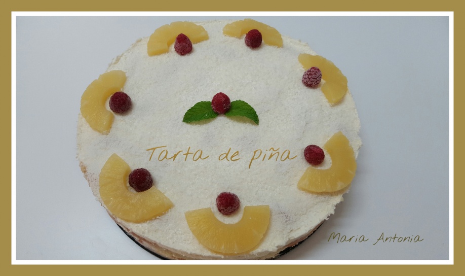 Tarta de piña