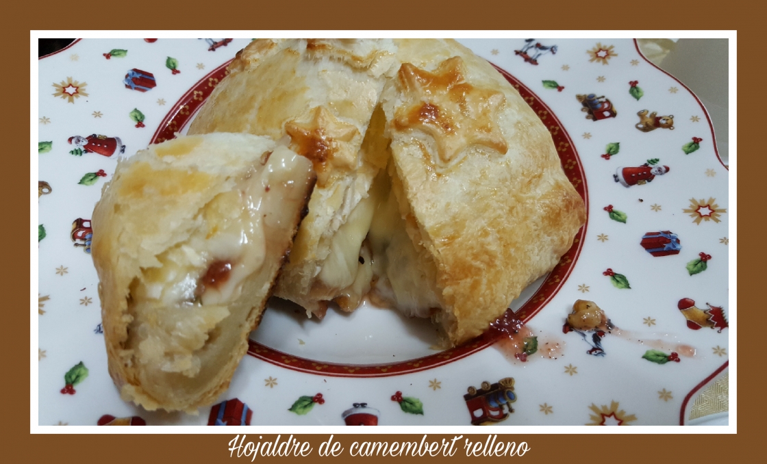 Hojaldre relleno de camembert