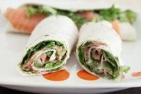 Wrap de salmón ahumado