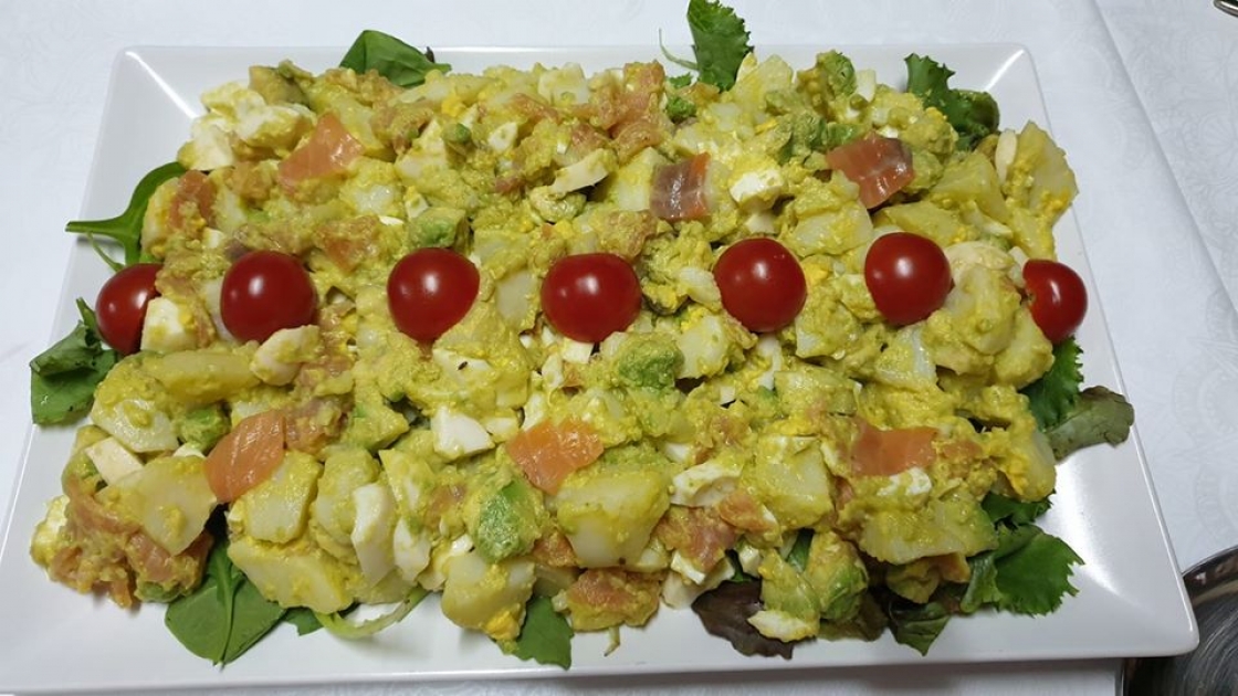 Ensalada de patata y aguacate