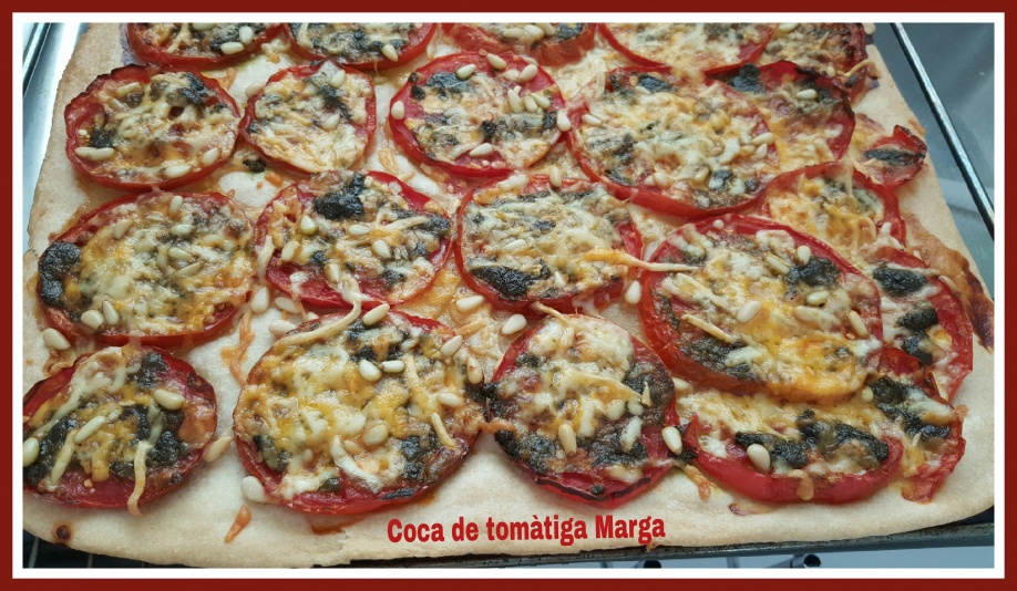 Coca amb tomátiga (Marga Puigserver)