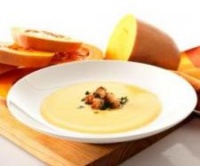 Crema de calabaza y coliflor al tomillo