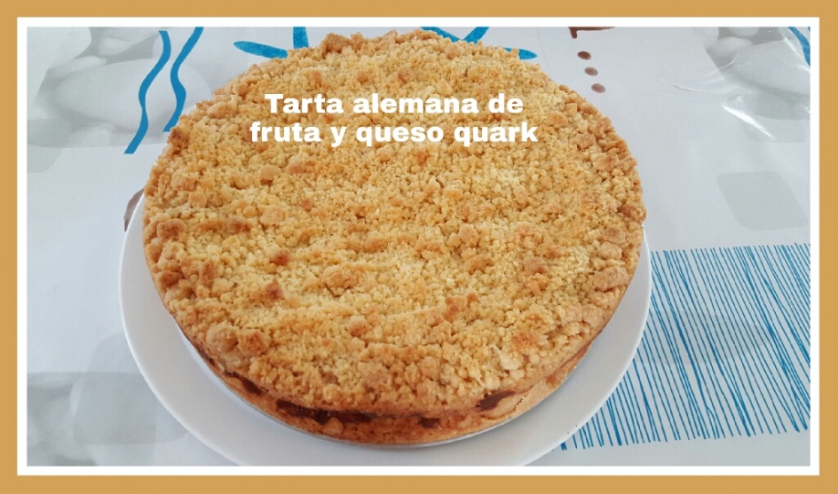 Tarta alemana de fruta y queso quark