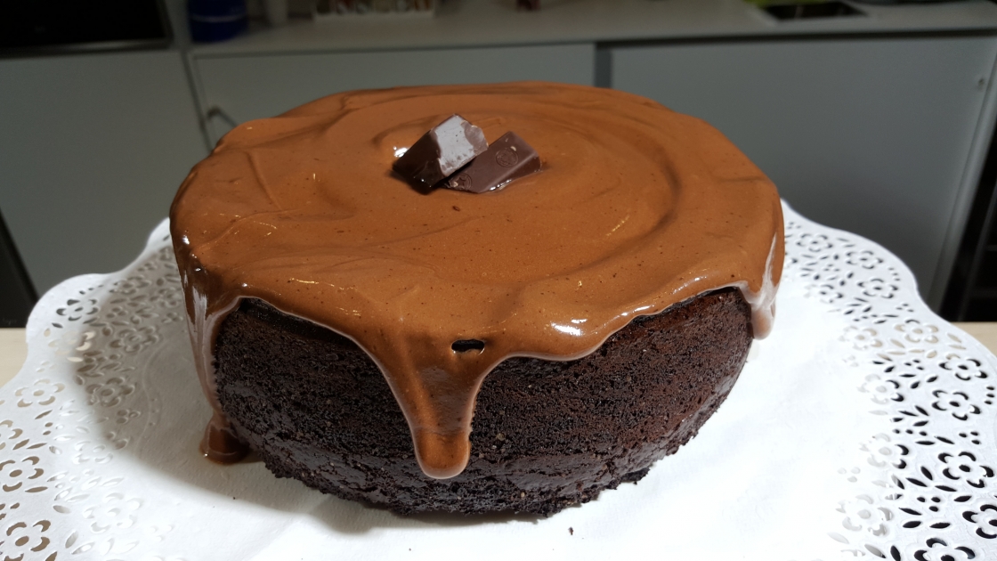 Pastel vegano de chocolate