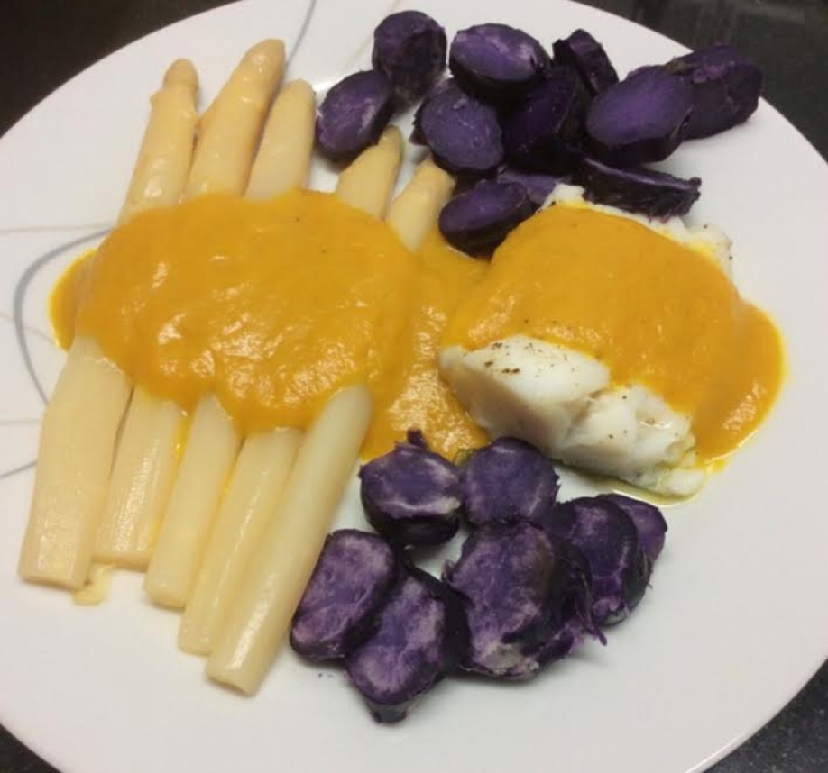 Bacalao con salsa light