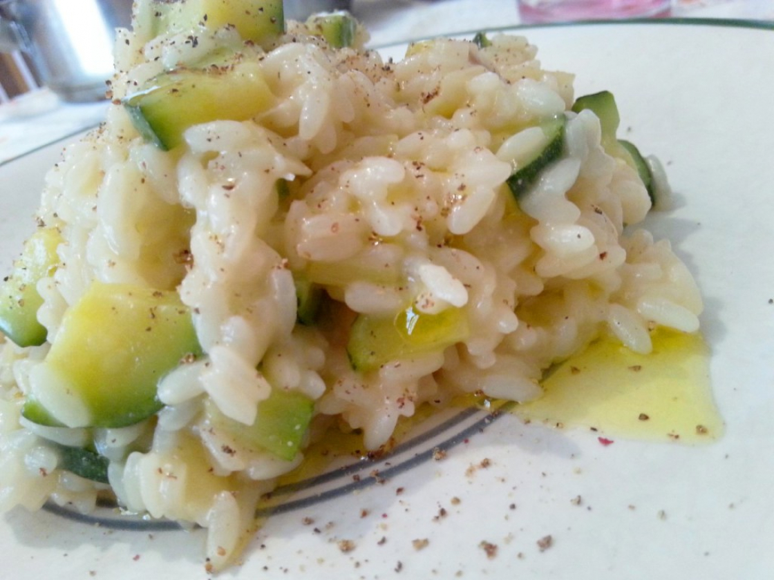 Rissotto de calabacin y setas