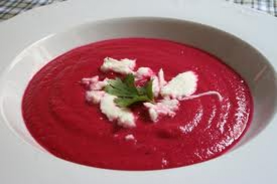 Salmorejo de remolacha