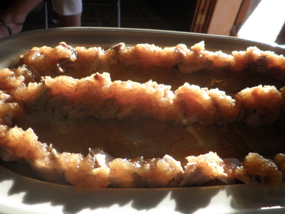 Solomillo de cerdo con chutney de melon