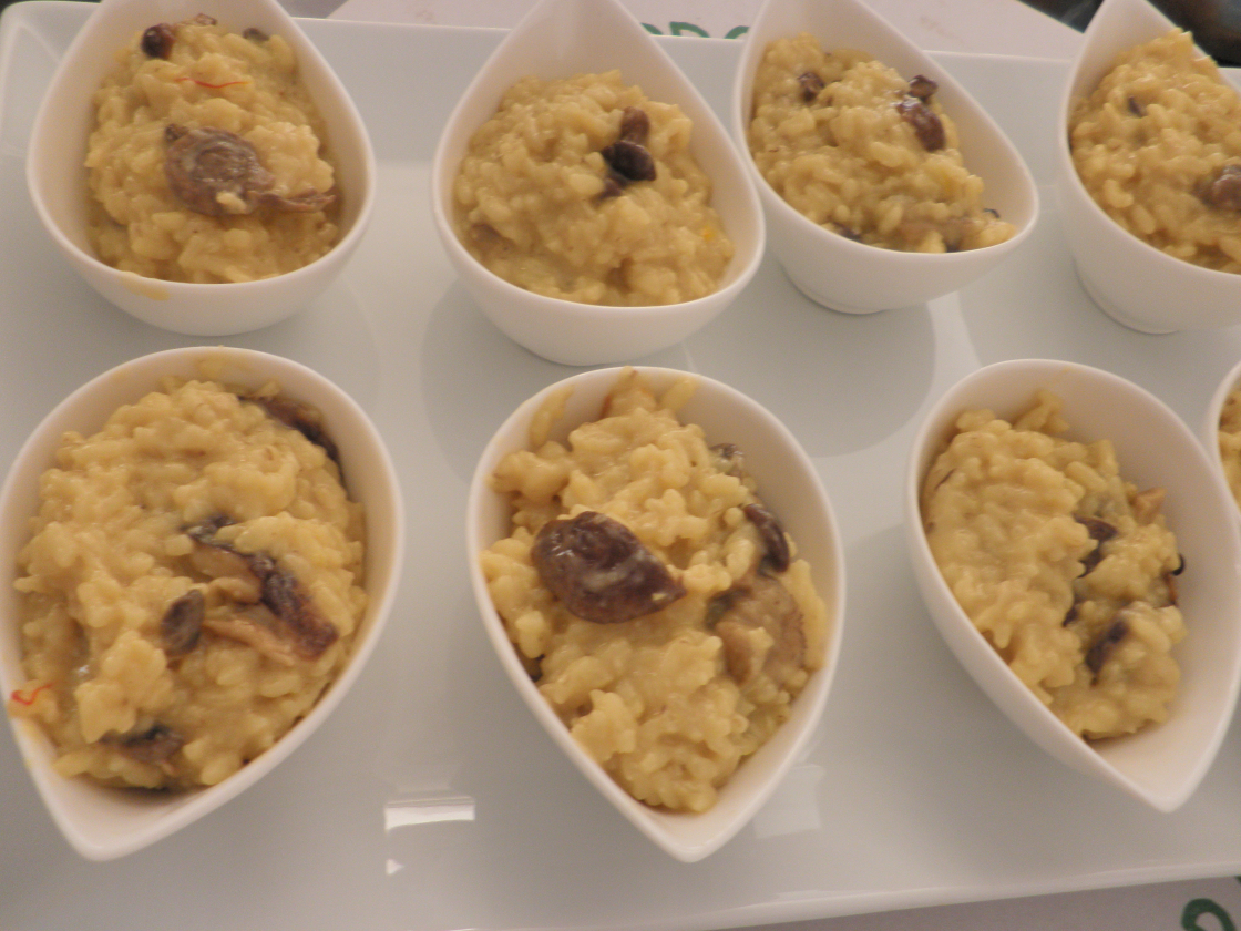 Rissotto milanesa con boletus