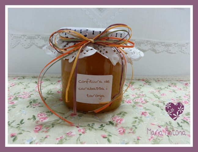 Confitura de carabassa i taronja per robiols