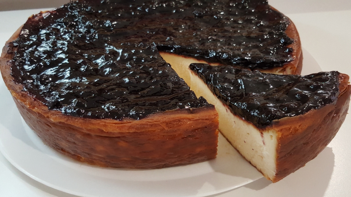 Tarta de queso horneada cheesecake