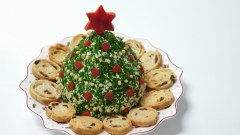 Arbol de navidad de quesos