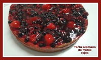 Tarta alemana de frutos rojos