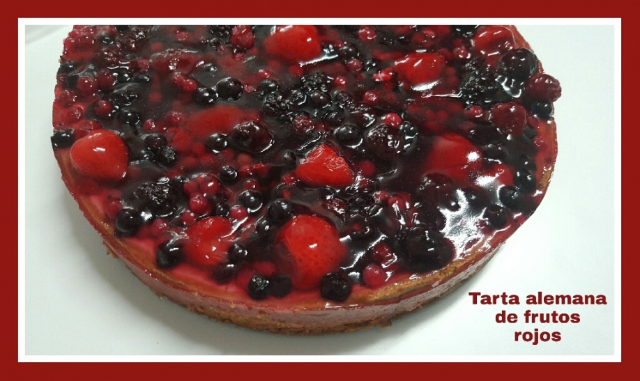 Tarta alemana de frutos rojos