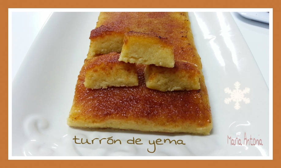 Turrón de yema quemada