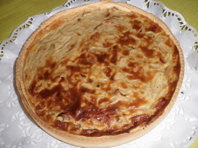 QUICHE DE CEBOLLA Y BACON