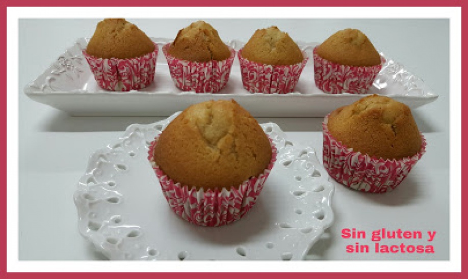 Magdalenas sin gluten y sin lactosa