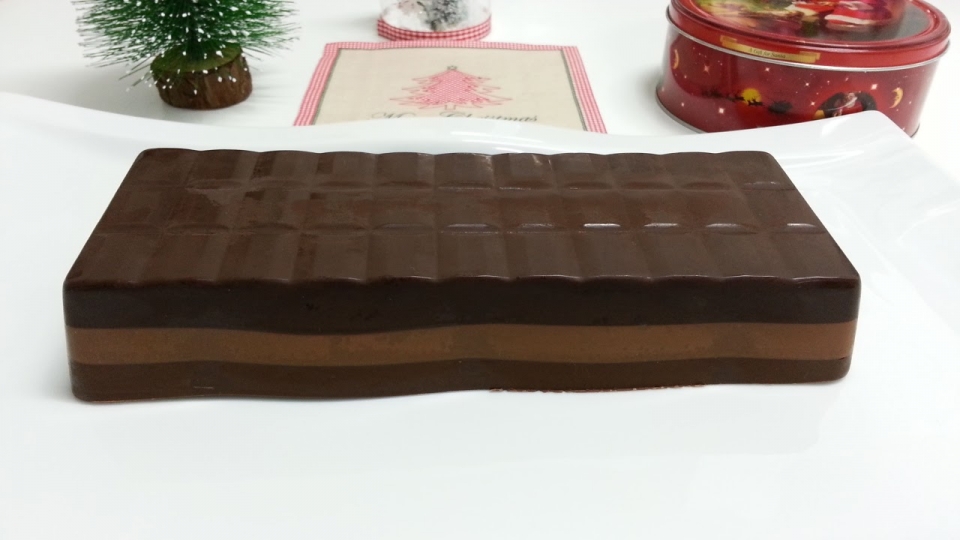 Turron de tres chocolates intenso