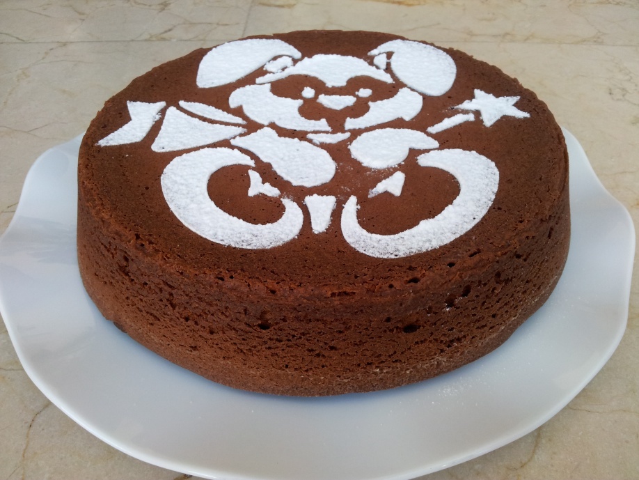 Coca de chocolate nesquick