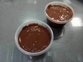 Natillas de chocolate sin azúcar y sin lactosa