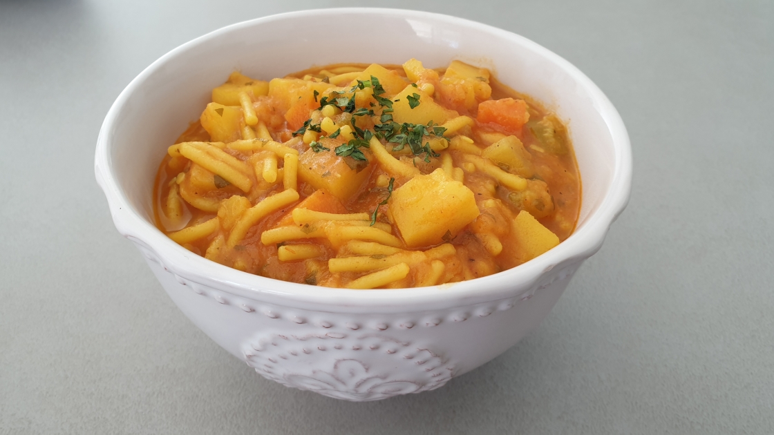 Sopa marroquí de verduras