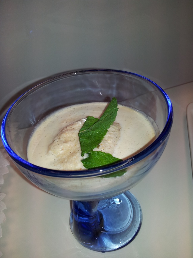 Sorbete de avellanas al caramelo