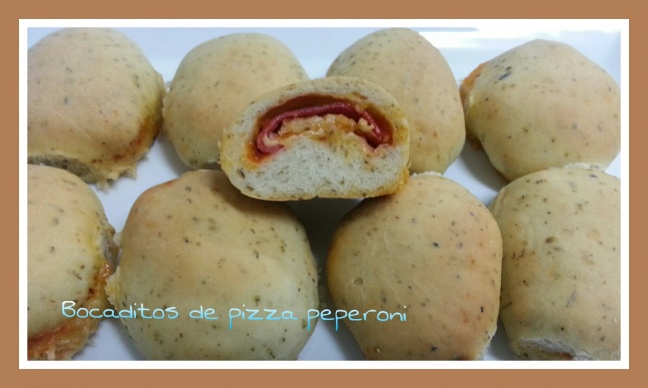 Bocaditos de pizza peperoni