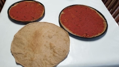 Masa de pizza integral