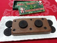Turron de chocolate con leche y galletas oreo