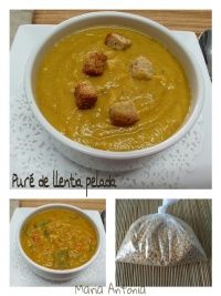 Puré de llentia pelada