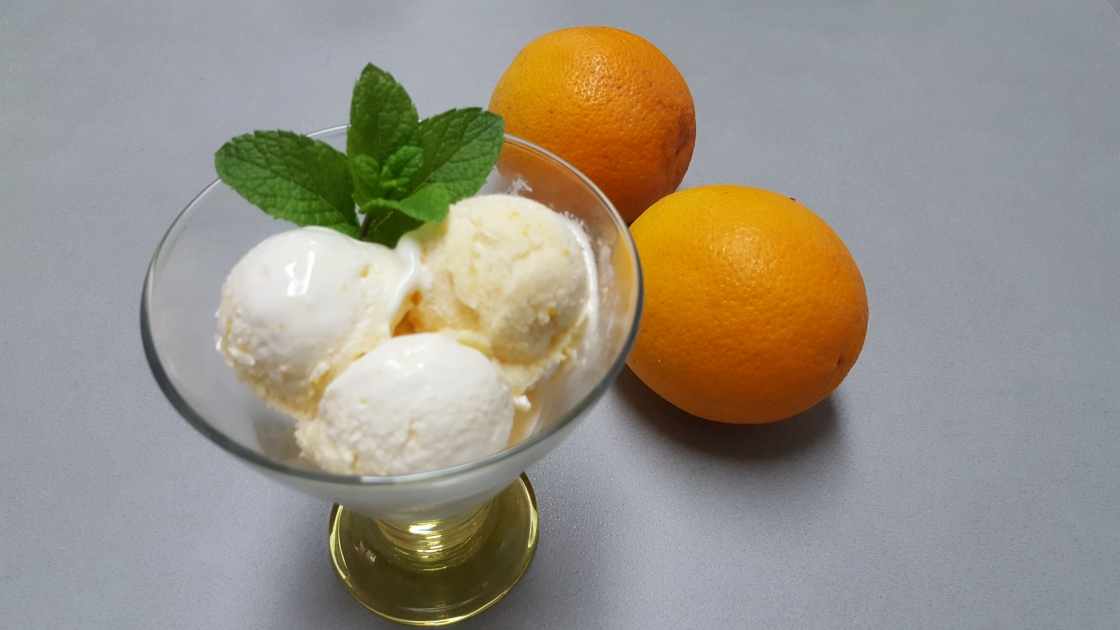 Helado de naranja buenisimo