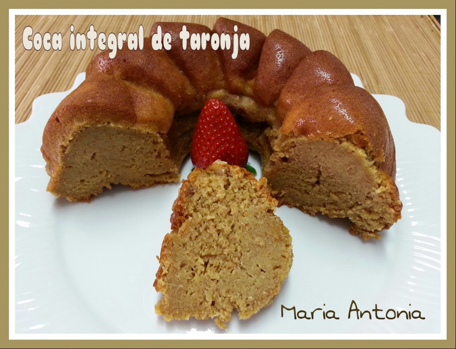 Coca integral de taronja