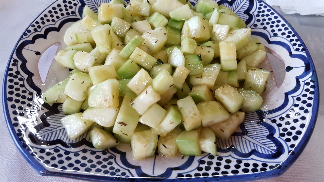 Ensalada dulce de pepino