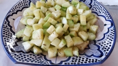 Ensalada dulce de pepino