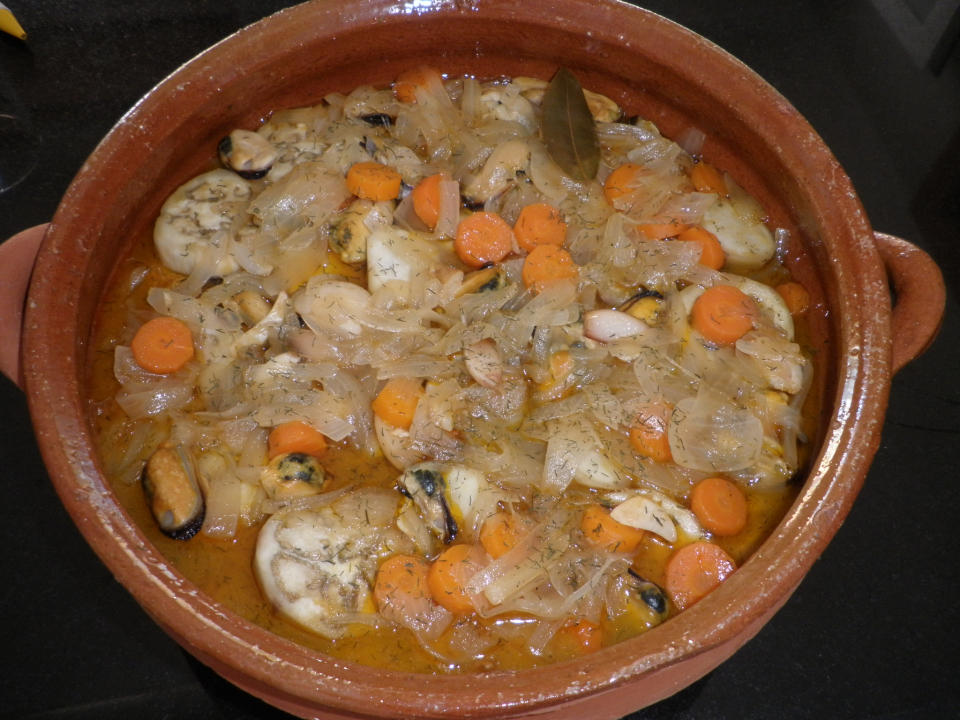 ESCABECHE DE BERENJENAS CON MEJILLONES