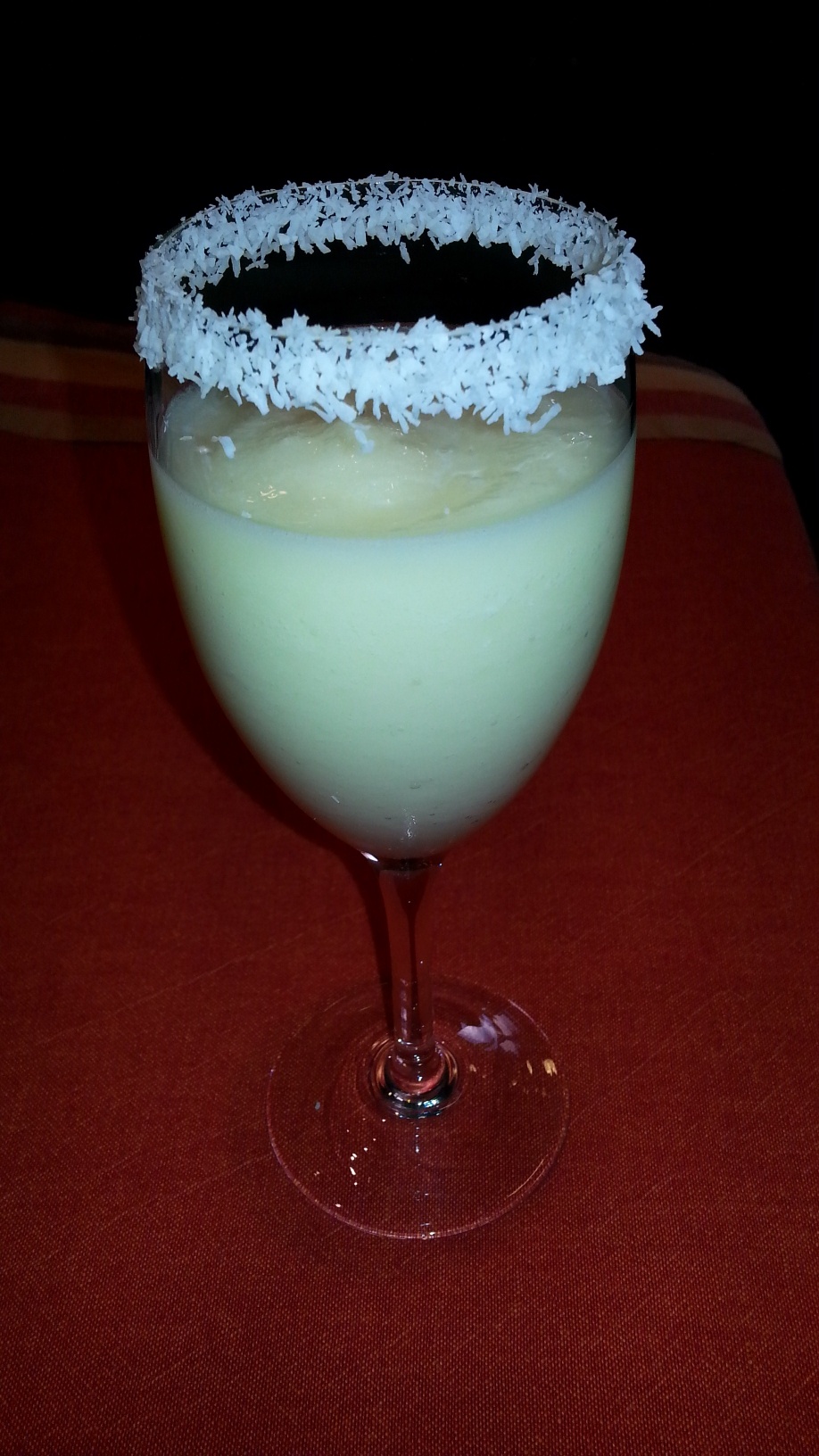 Sorbete o cóctel piña colada