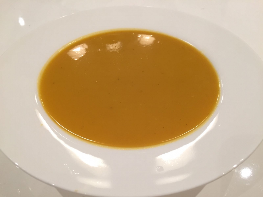 Crema de calabaza y parmesano