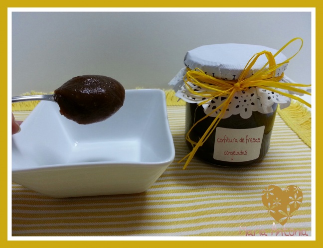 Confitura de maduixes congelades