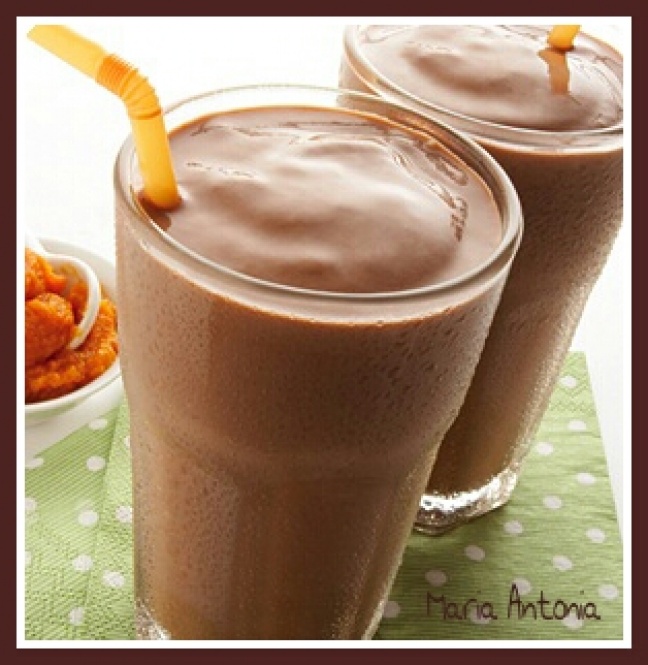Batido granizado de chocolate light