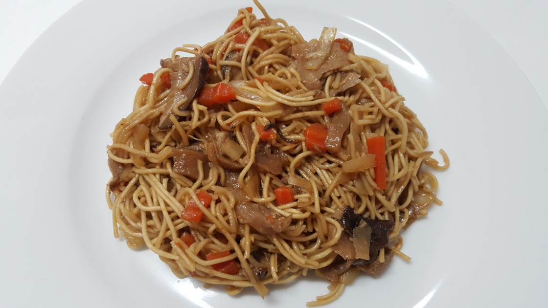 Fideos chinos con verduras