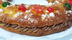 Roscon de reyes de naranja