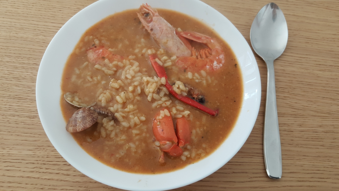 arroz de pescado o risotto (con sobras de caldereta)