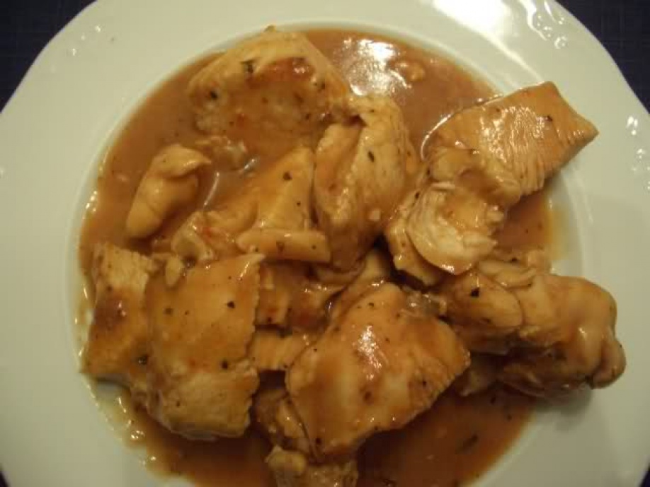 Pollo a la cerveza negra