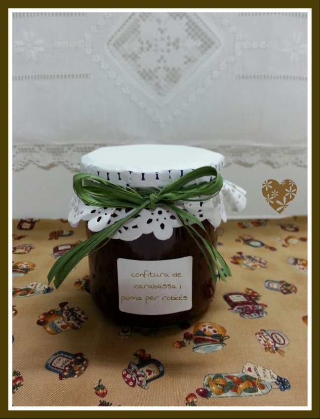 Confitura de carabassa i poma per robiols