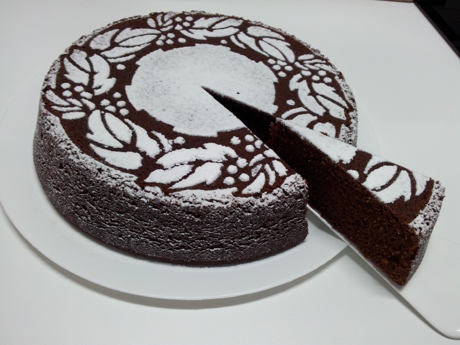 Coca de chocolate nesquick