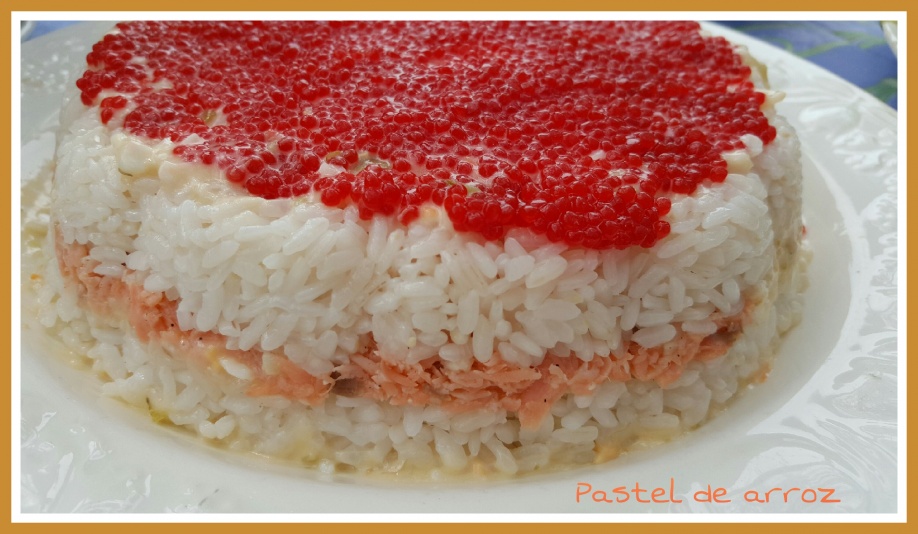 Pastel de arroz con salmon