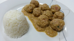 ALBONDIGAS AL VAPOR SIN TOMATE